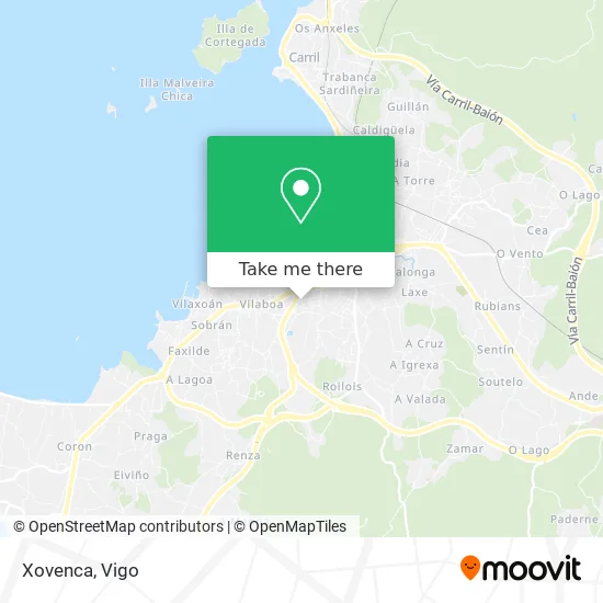 Xovenca map