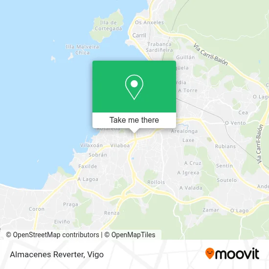 Almacenes Reverter map