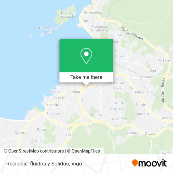 Reciclaje, fluidos y Solidos map