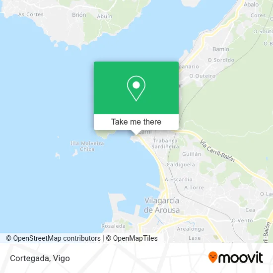 Cortegada map