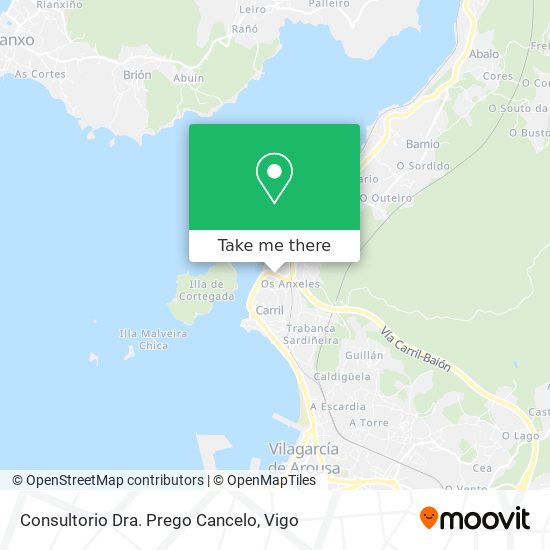 Consultorio Dra. Prego Cancelo map
