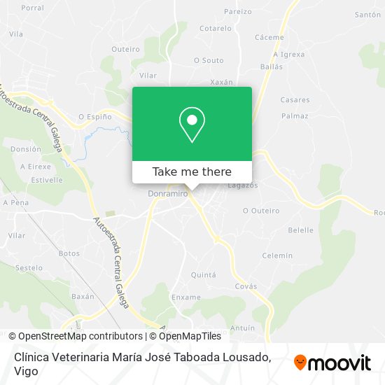 Clínica Veterinaria María José Taboada Lousado map