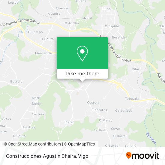 Construcciones Agustin Chaira map