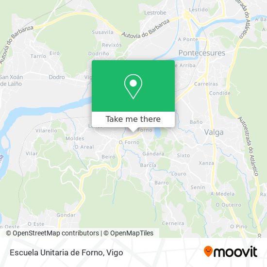 Escuela Unitaria de Forno map