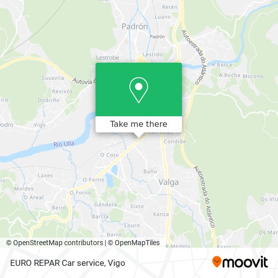 EURO REPAR Car service map