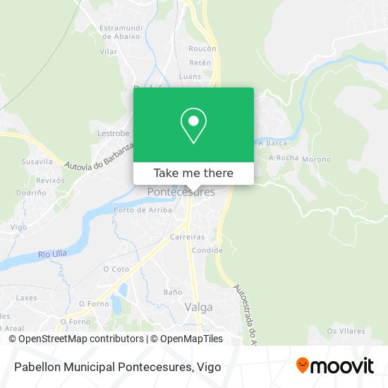 Pabellon Municipal Pontecesures map