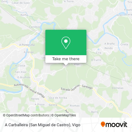 A Carballeira (San Miguel de Castro) map