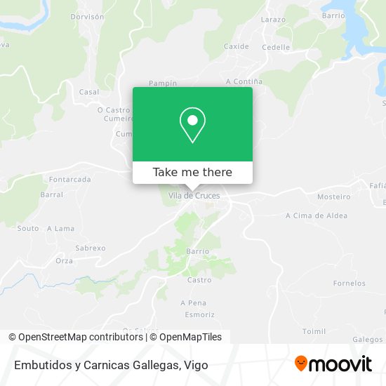 Embutidos y Carnicas Gallegas map