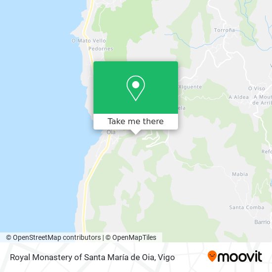 Royal Monastery of Santa María de Oia map