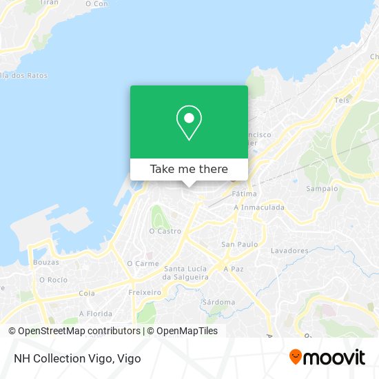 mapa NH Collection Vigo