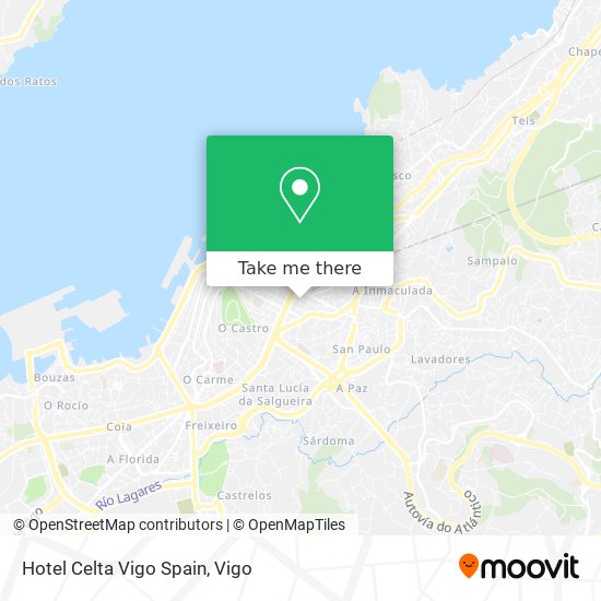 Hotel Celta Vigo Spain map