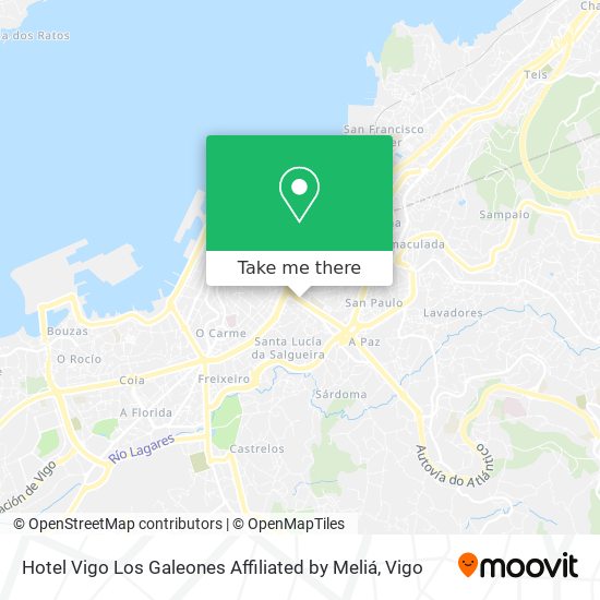 Hotel Vigo Los Galeones Affiliated by Meliá map