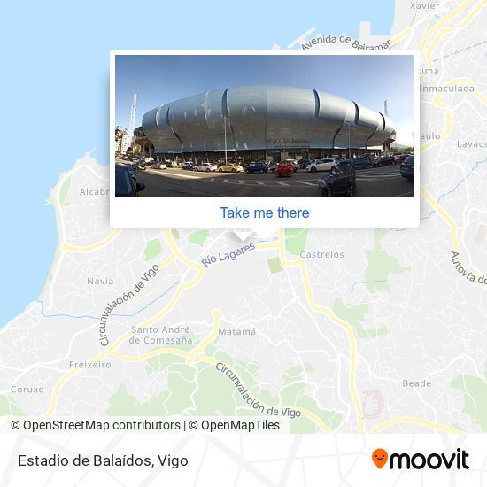 Estadio de Balaídos map