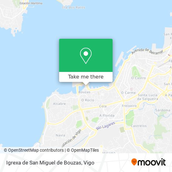 Igrexa de San Miguel de Bouzas map