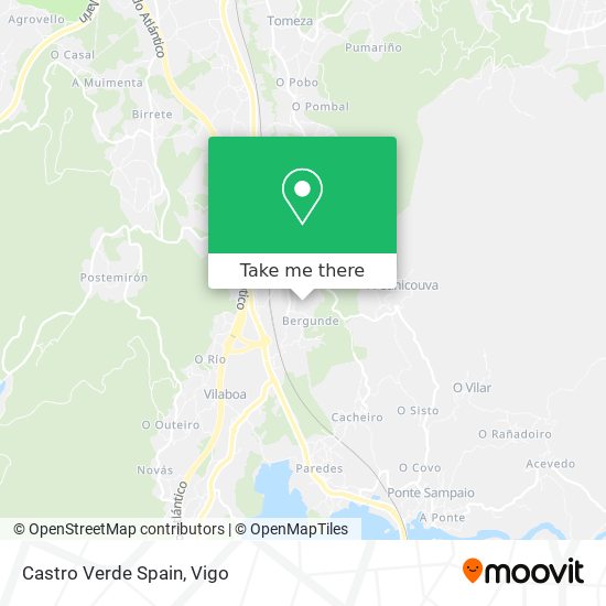 Castro Verde Spain map