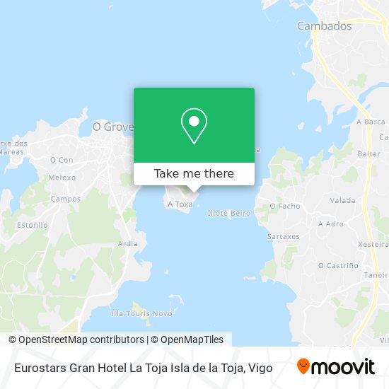 Eurostars Gran Hotel La Toja Isla de la Toja map