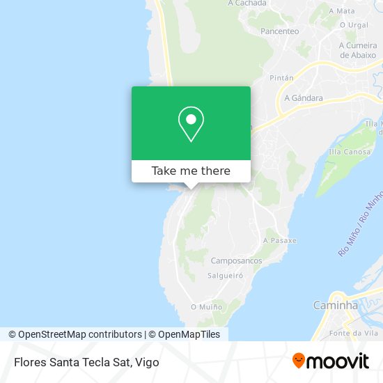 Flores Santa Tecla Sat map