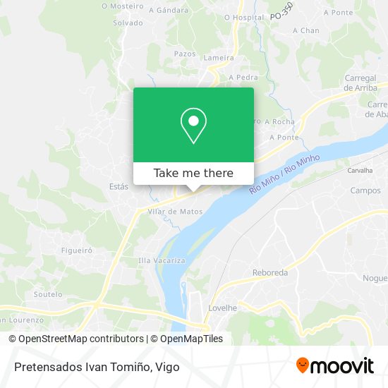 Pretensados Ivan Tomiño map
