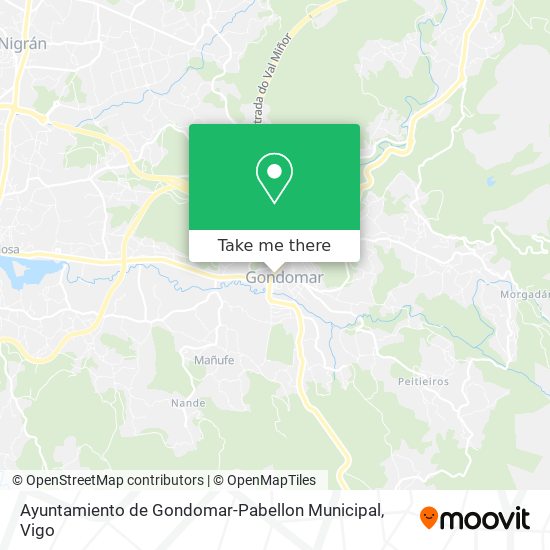 Ayuntamiento de Gondomar-Pabellon Municipal map