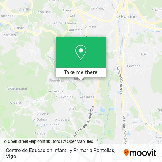 Centro de Educacion Infantil y Primaria Pontellas map