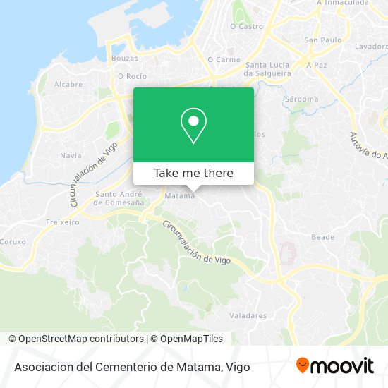 Asociacion del Cementerio de Matama map