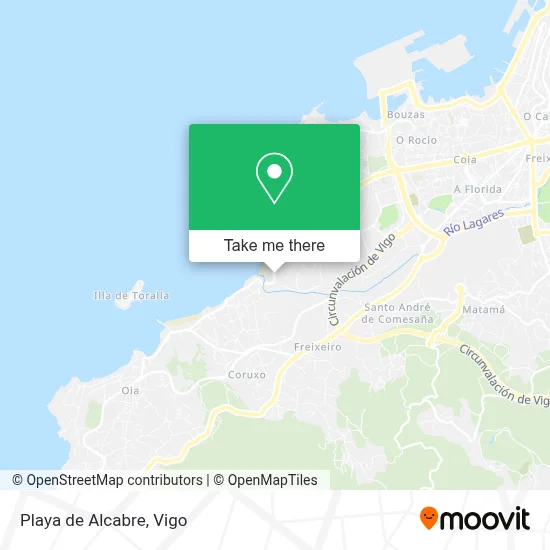 Playa de Alcabre map