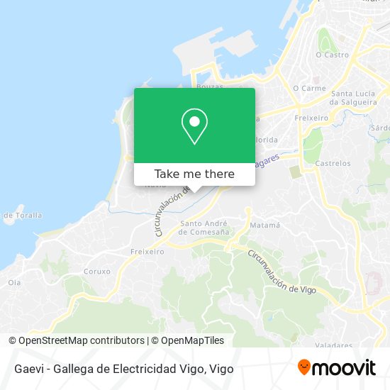 Gaevi - Gallega de Electricidad Vigo map