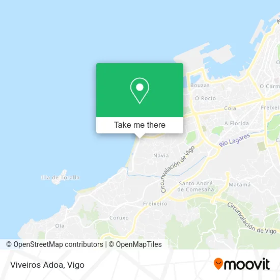 Viveiros Adoa map