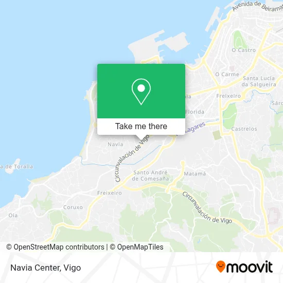 Navia Center map