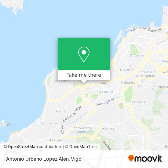 Antonio Urbano Lopez Alen map