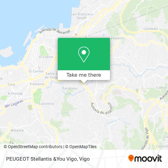 PEUGEOT Stellantis &You Vigo map