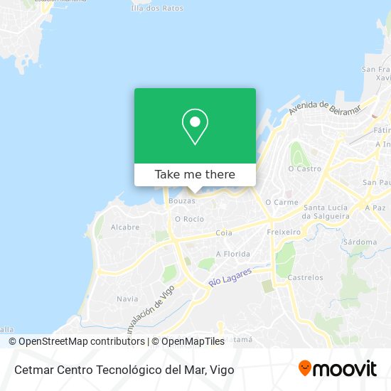 Cetmar Centro Tecnológico del Mar map