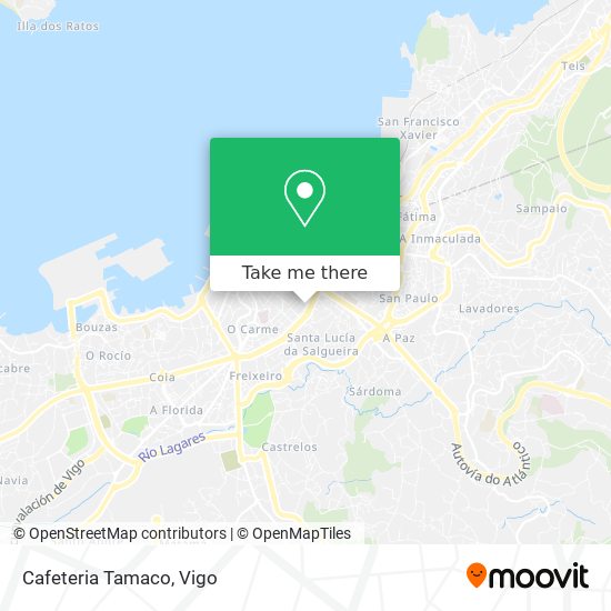 mapa Cafeteria Tamaco