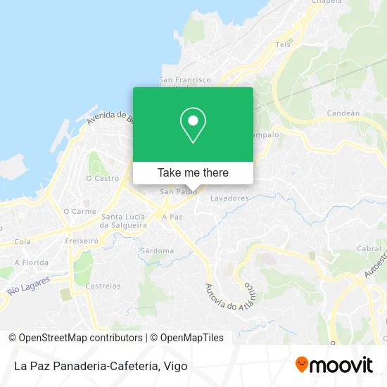 La Paz Panaderia-Cafeteria map