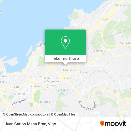 Juan Carlos Mesa Bran map