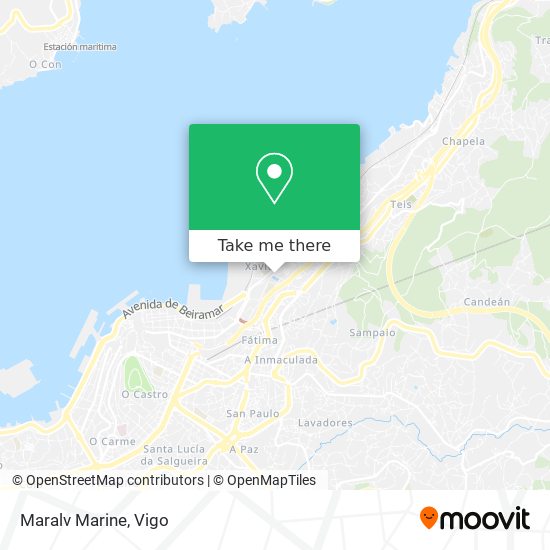 mapa Maralv Marine