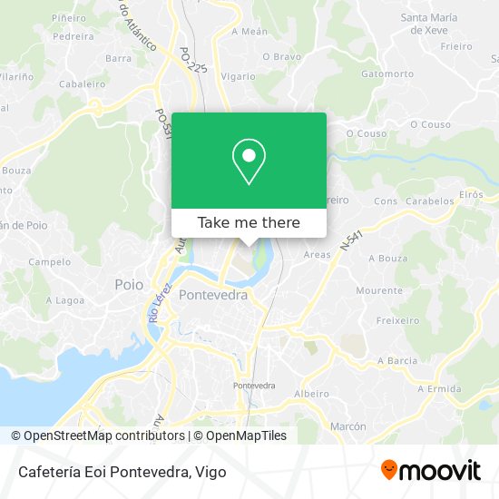 Cafetería Eoi Pontevedra map