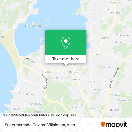 Supermercado Coviran Villalonga map