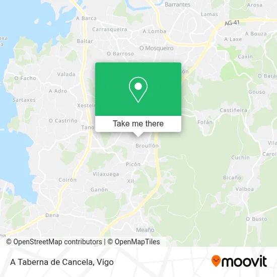A Taberna de Cancela map