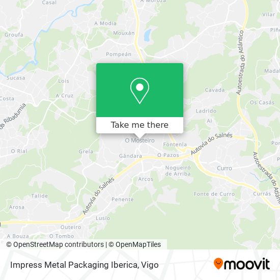 Impress Metal Packaging Iberica map