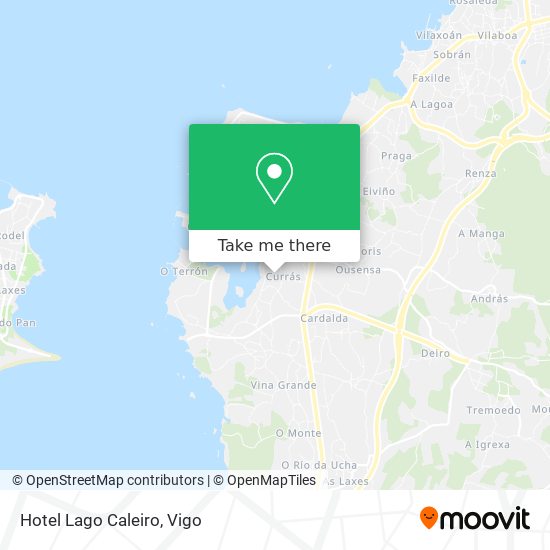 mapa Hotel Lago Caleiro