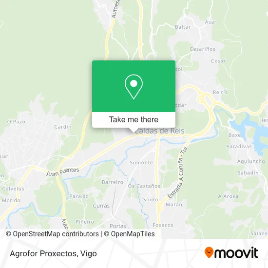 Agrofor Proxectos map