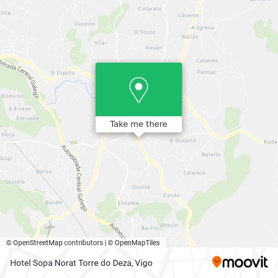 Hotel Sopa Norat Torre do Deza map