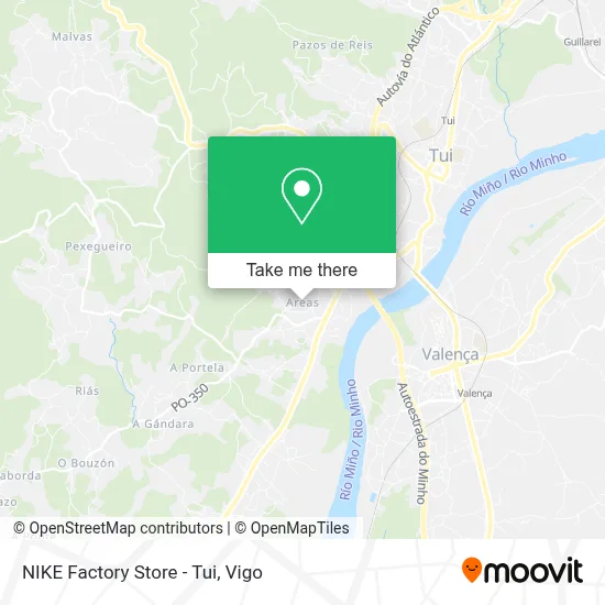 NIKE Factory Store - Tui map