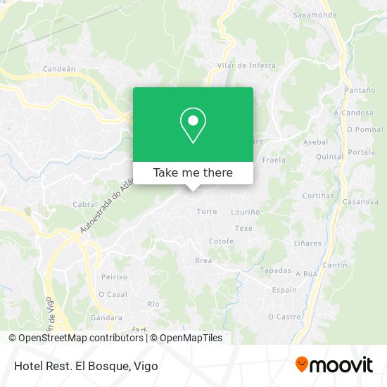 Hotel Rest. El Bosque map