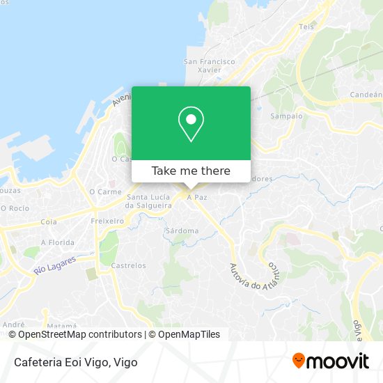 Cafeteria Eoi Vigo map