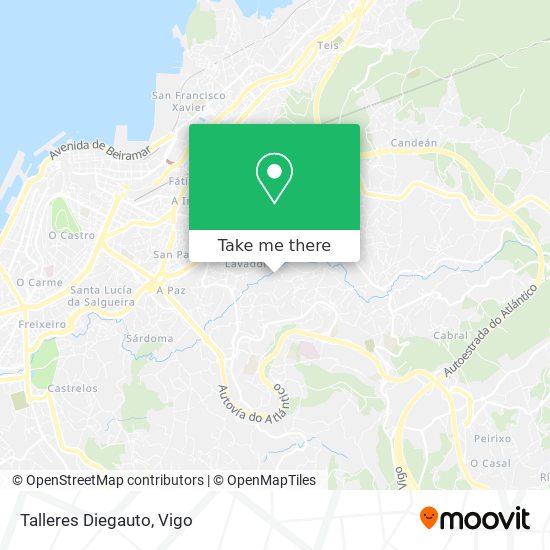 Talleres Diegauto map