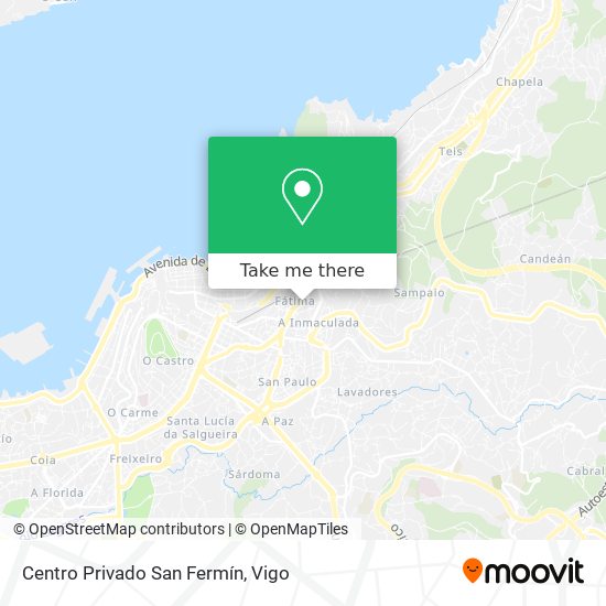 mapa Centro Privado San Fermín