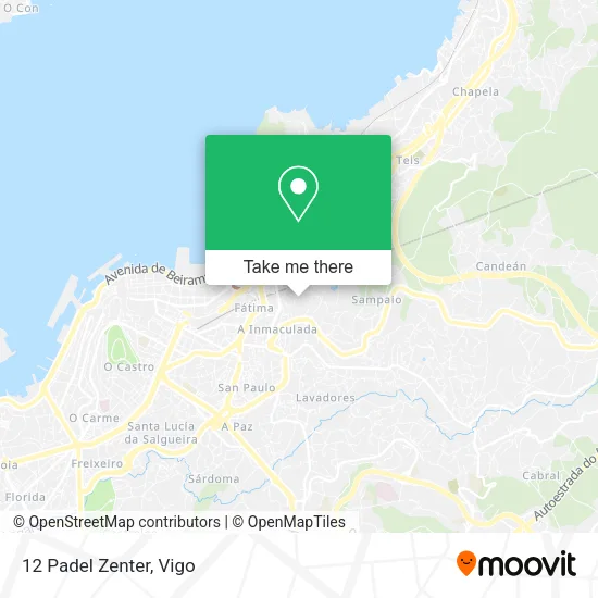 12 Padel Zenter map