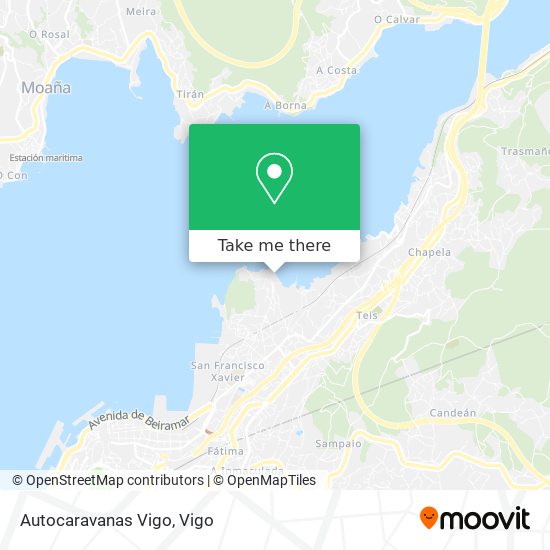 mapa Autocaravanas Vigo